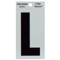 Hillman 3" Blk L Thin Adhesive 839502